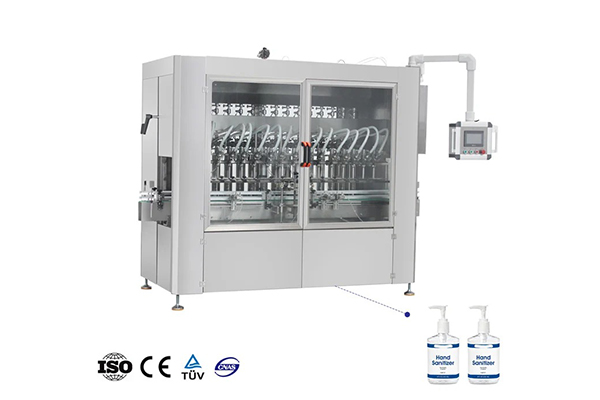 Automatic Piston Sanitizer Bottle Filling Machine ເຄື່ອງເຕີມນ້ ຳ ຂວດ Piston Sanitizer ອັດຕະໂນມັດ
